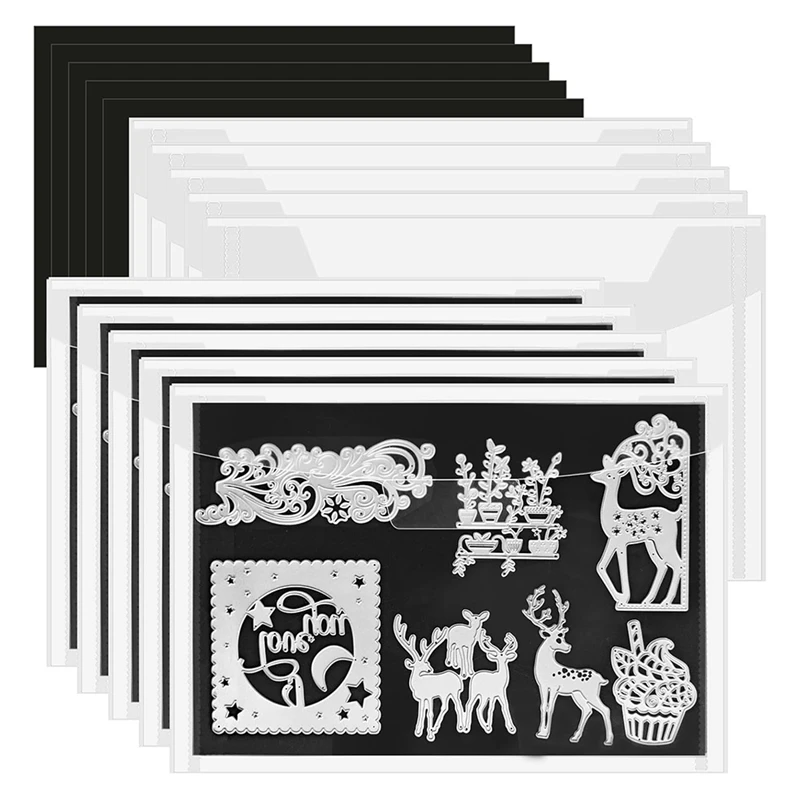 

10 Pack 8X12 Inch Large Die Cut Storage Envelopes For Die Storage, Die Storage Envelopes & Magnet Sheets