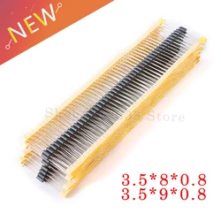 50PCS/LOT Inductor beads 3.5*8*0.8 3.5*9*0.8 AXIAL FERRITE Beads 3.5x8x0.8 3.5x9x0.8Inductance