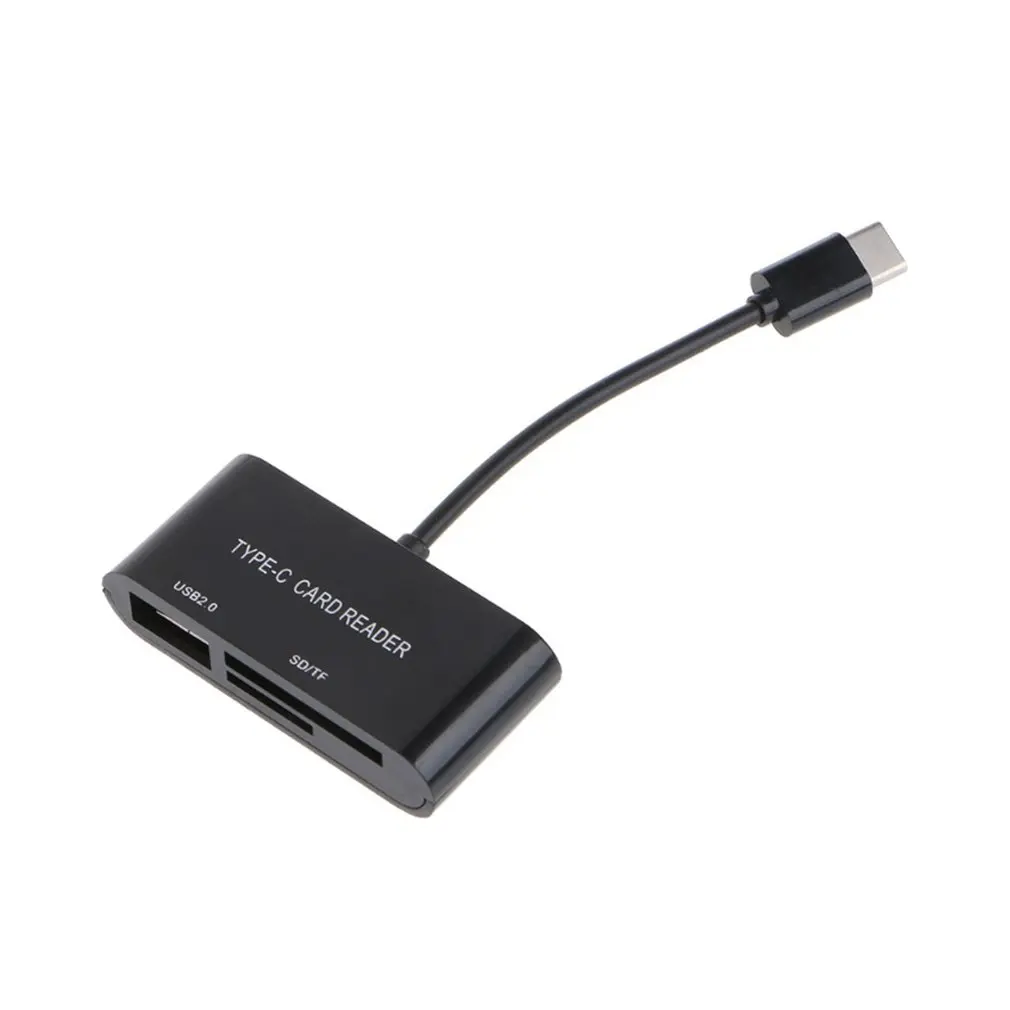 Lecteur de carte de Type C adaptateur OTG lecteur de carte Micro USB SD/TF pour Macbook Smartphone câble de transfert de données lecteur de disque U vente en gros