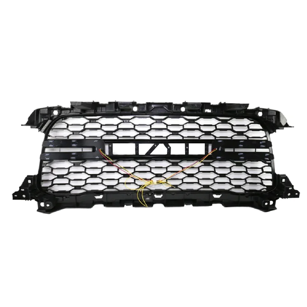 Front Upper Grill Bumper Mesh Hood Grills Matte Black For Dodge RAM 2500 2019-2023 Guard Grid Car Racing Grille Accessories