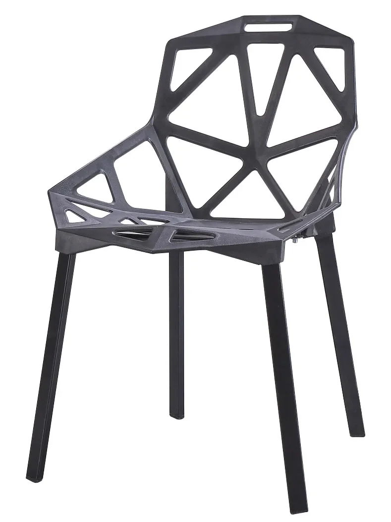 

Chair, modern simple home chair, leisure, creative geometric hollow chair, reception waiting chair