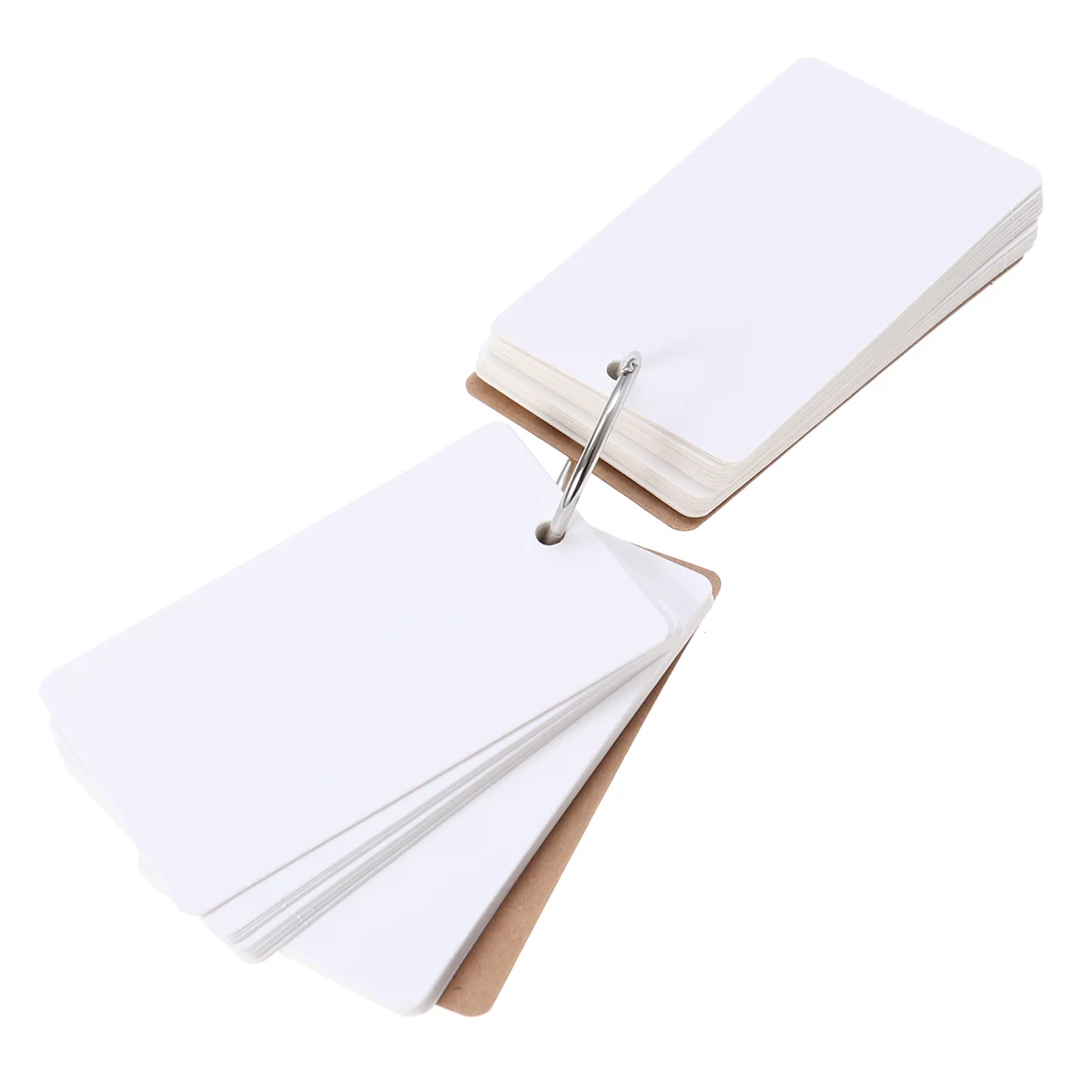 

50 Pages Binder Ring Study Cards Kraft Easy Flash Index Note Memo Note Cards DIY Bookmark Bookmark
