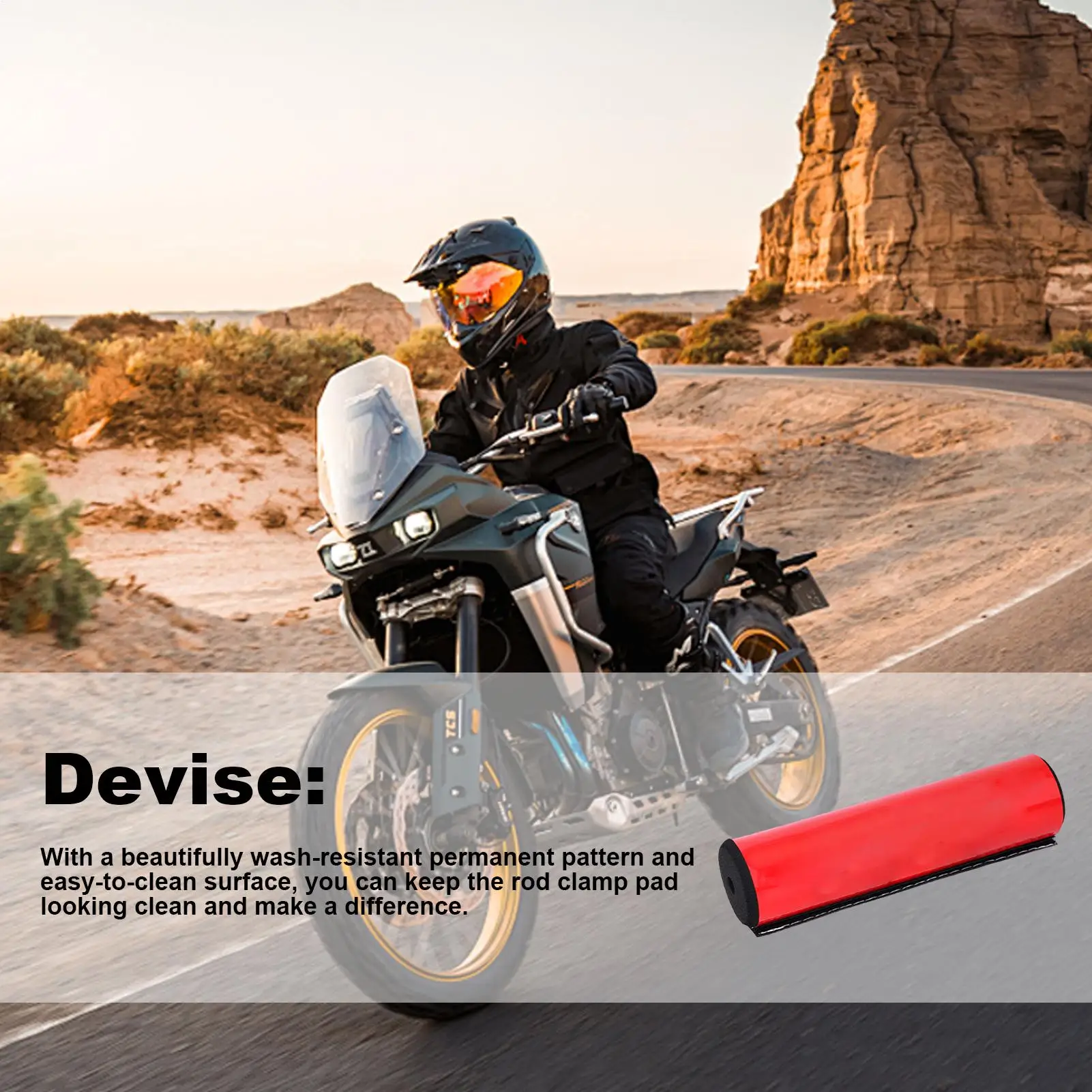 Dirt Bike Handlebar Pad Motocross Parts High Density Cross Bar Handlebar Foam Pad Motorcyclist's Chest Protector Fit For Car
