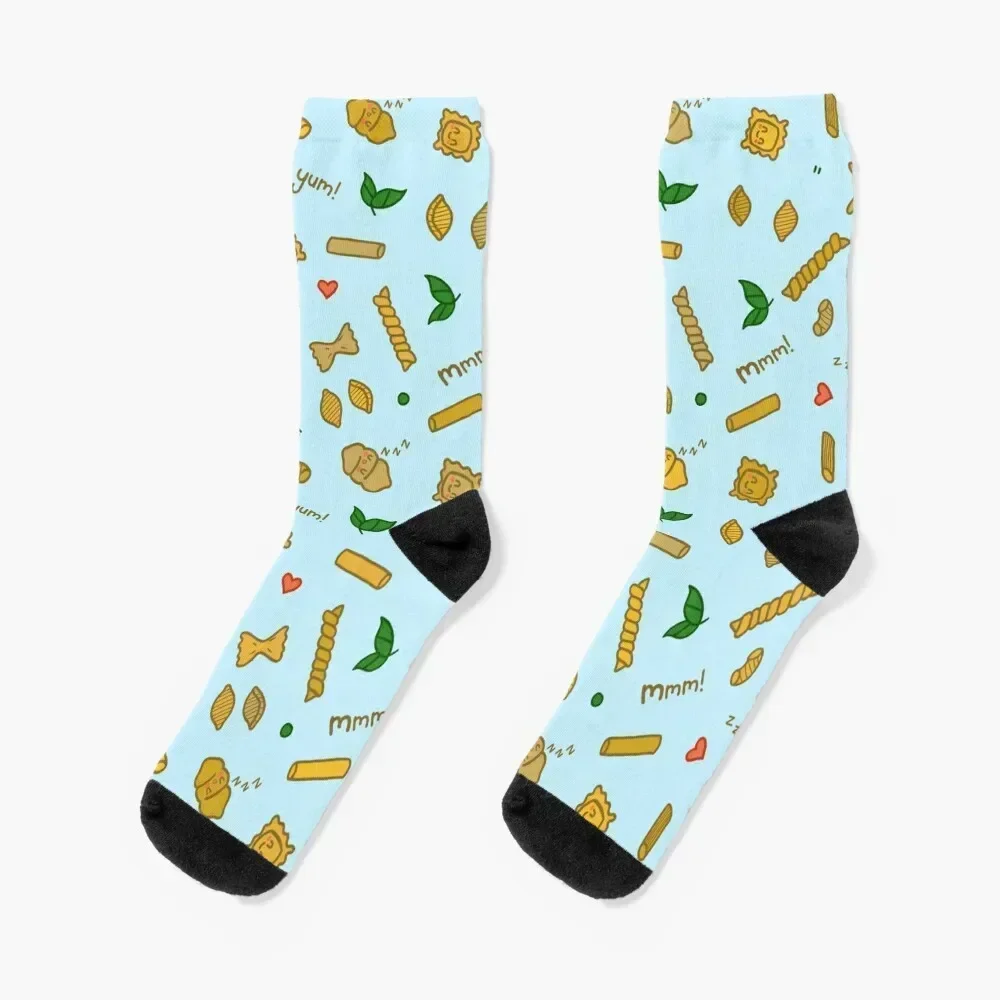 Pasta Blue! Socks gym valentine gift ideas sports and leisure cartoon Socks Women's Men's