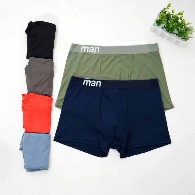 L5YC 4 Pack Men’s Shorts Comfort Fit Breathable Underwear For Everyday Wear