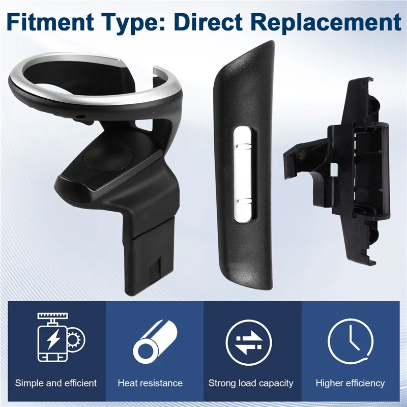 ABTC-Car الجبهة كوب ماء حامل مشروبات وحدة التحكم المركزية حامل الكأس 51160443082 51169144632 لسيارات BMW X1 E82 E84 #6