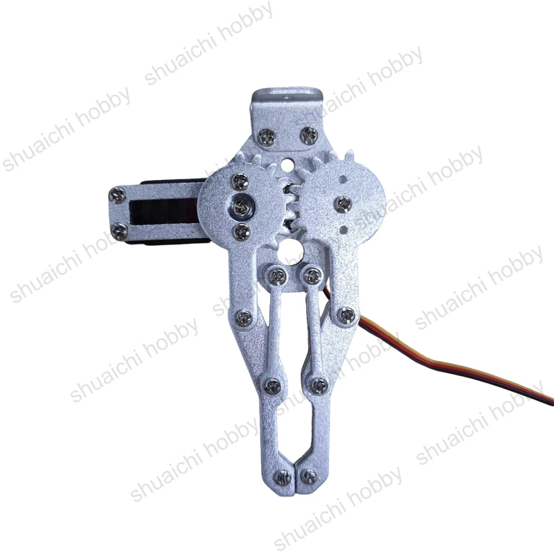 1Set Servo-Powered Metal Gripper Mechanical Claw Optional Servo Angle Debugging Device Compatible for DIY Robotic Arm/Robot Clip