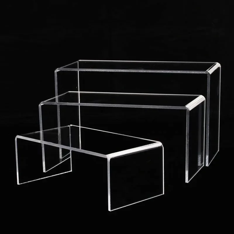 High Clear Acrylic Jewelry Bracelet Wallet Holder Toy Mobile Watch Bag Shoes Display Stand Shelf