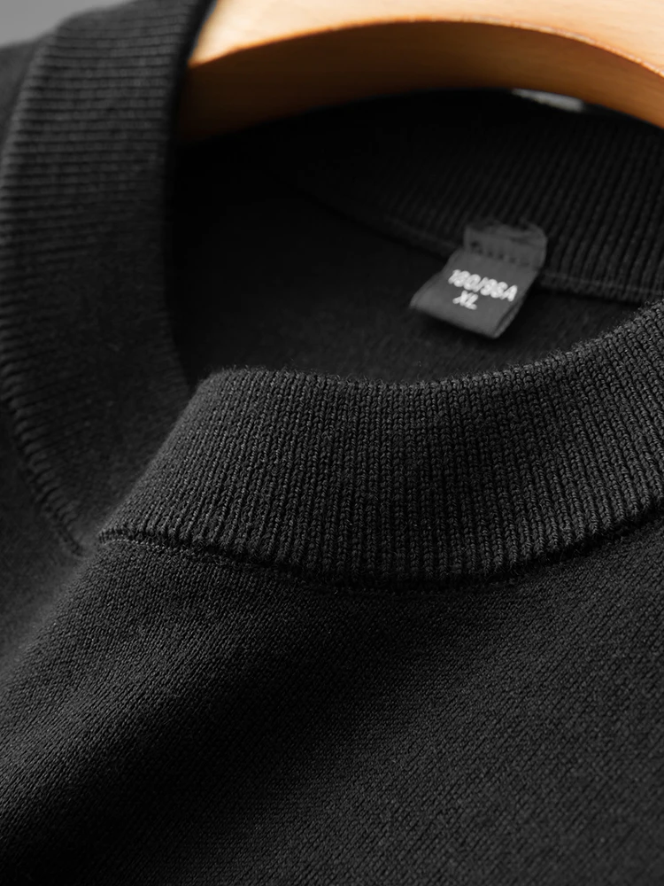 Winter Thiened Warm Long Sve Knitted Sweater Men's Loose Fit High Ne Wool 00% Camere Casual Sle Comfortable Breat...