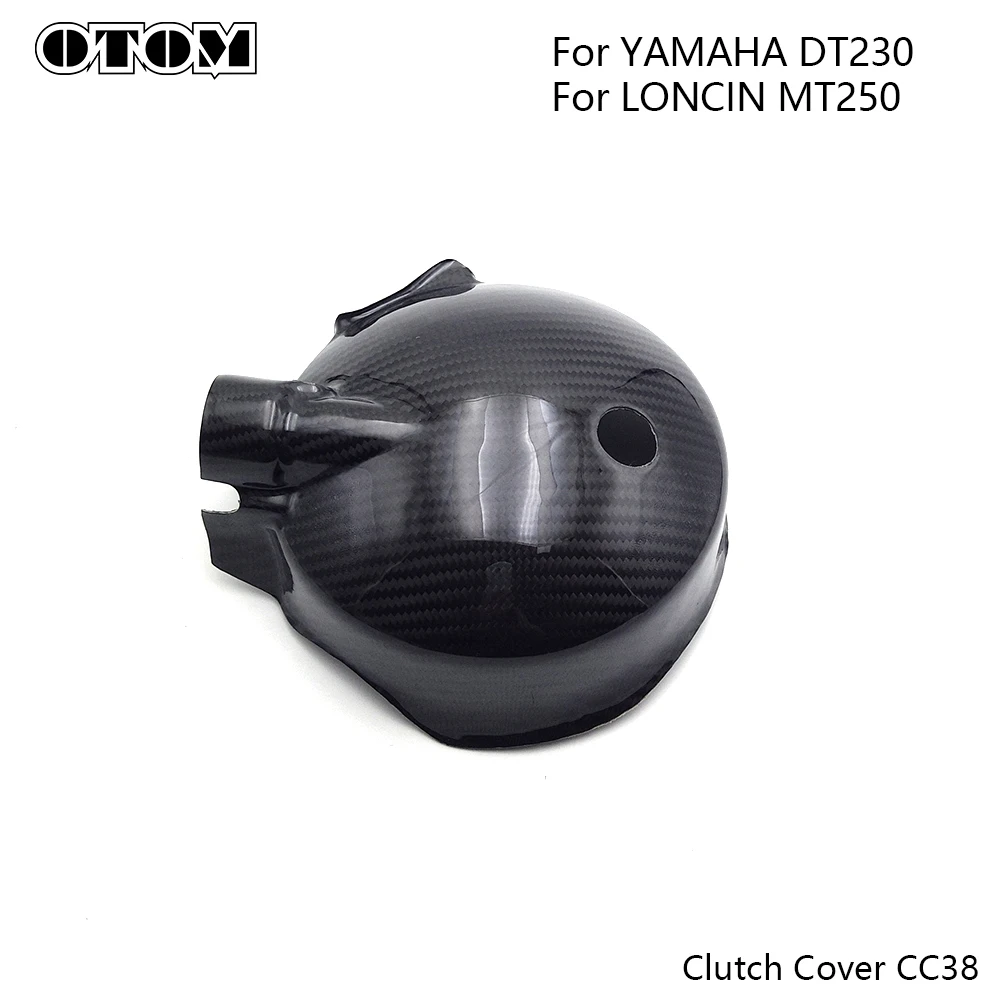 OTOM For YAMAHA YZ250/X DT230 WR250R/X XT250 XG250 YZ450F Motorcycle Engine Crankcase Carbon Fiber Clutch Cover Guard