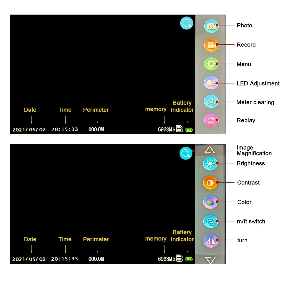 Kamera Inspeksi Pipa Saluran Air 10.1 Inci HD1080P Layar Sentuh, Endoskop Industri SYANSPAN 512Hz Sonde+Pencari/Penerima+Self-leveling