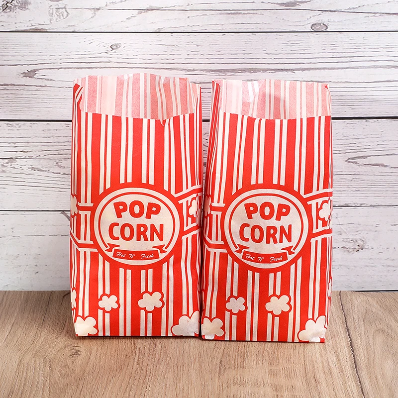 10/50Pcs Popcorn Taschen Verpackung Eimer Snack Leckereien Container Hochzeit Geburtstag Party Film Nacht Liefert Karneval Lebensmittel Tasche box – Detail 6