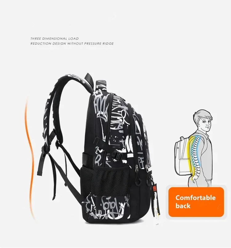 School Backpack Teen Boy Teenage High School Bags Outdoor Travel Backpack Big Student Laptop Backpack Teen Bookbags