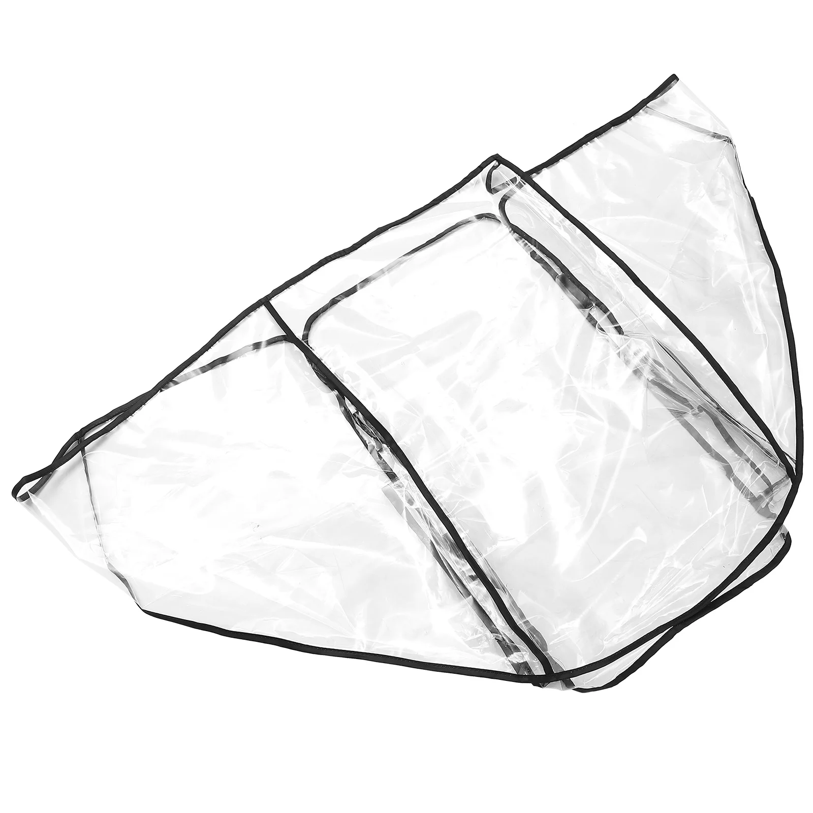 Cubierta de lluvia para cochecito doble de gran tamaño, ajuste Universal para asientos delanteros traseros, Material Eva, protección impermeable a prueba de viento para bebé
