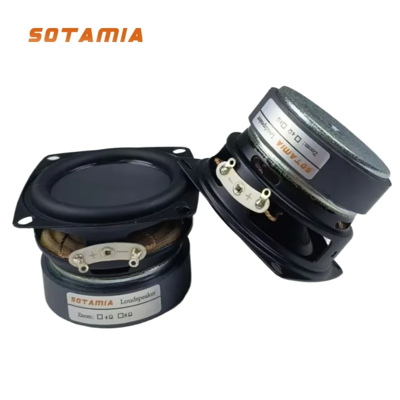 

SOTAMIA 2 шт. 2,25-дюймовый полнодиапазонный аудиодинамик мощностью 4 Ом 10 Вт DIY Bluetooth-динамик Hi-Fi музыкальный громкоговоритель домашний кинотеатр