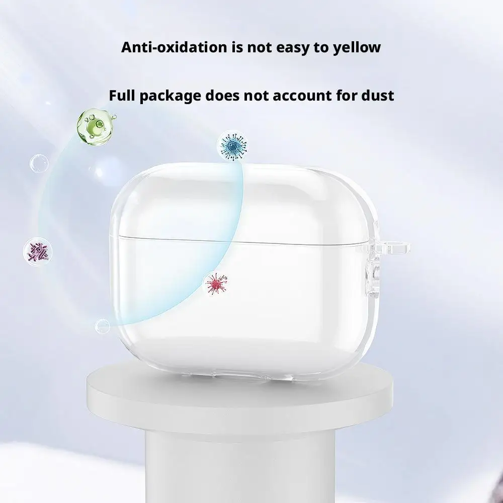 لابل Airpodspro3 الغطاء الواقي شفافة لينة قذيفة بلوتوث سماعة غطاء Airpodspro3 سماعة غطاء