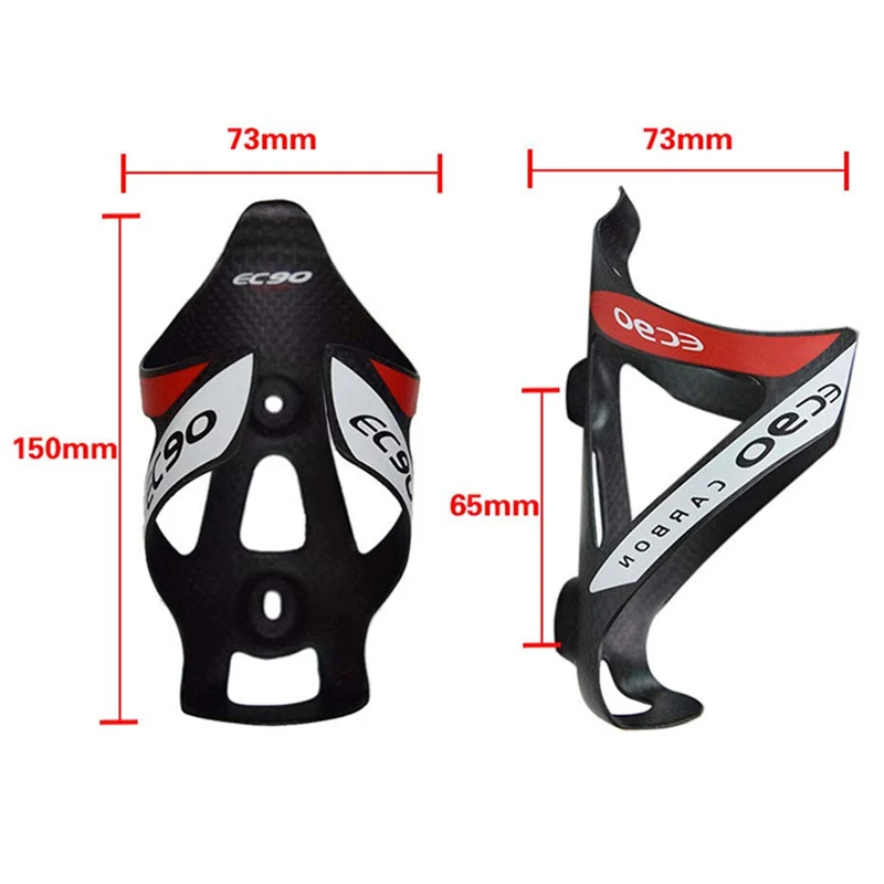 EC90 Matte Full Carbon Fiber Bicycle Water Bottle Cage Mountain Bike Road Bike Water Bottle Cage Ultralight Bicycle Accessories