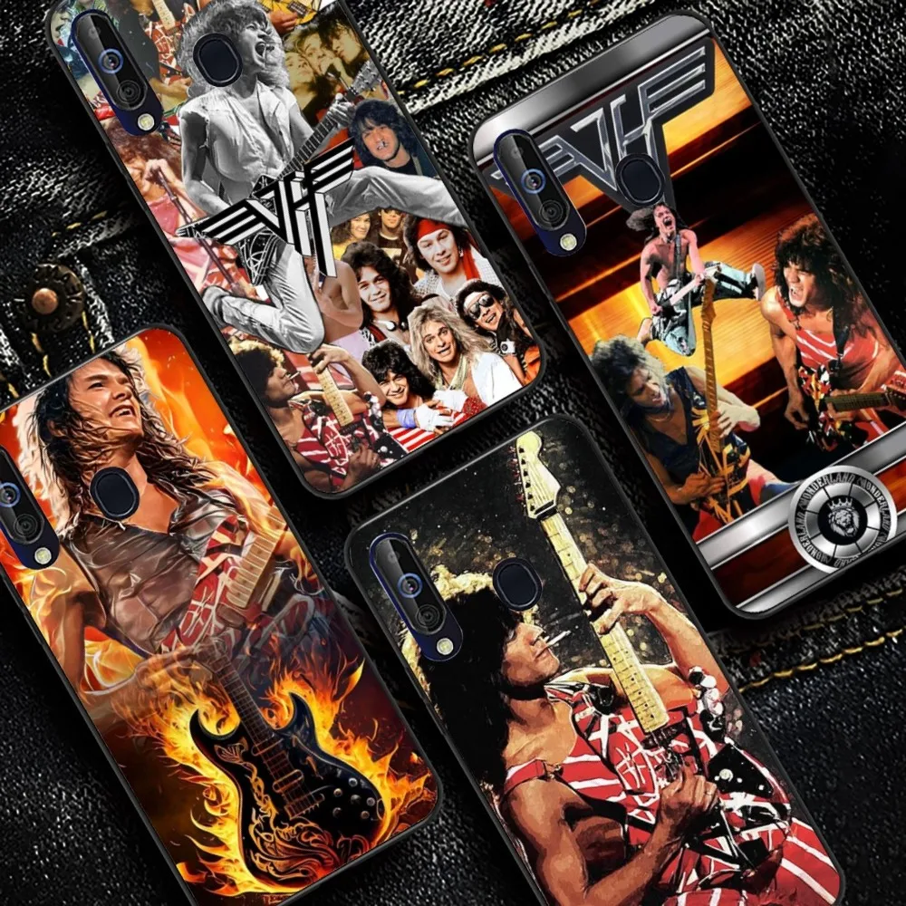 E-Eddie V-Van-Halen Music Guitar Phone Case For Samsung A 10 11 12 13 20 21 22 30 31 32 40 51 52 53 70 71 72 73 91 13 Shell