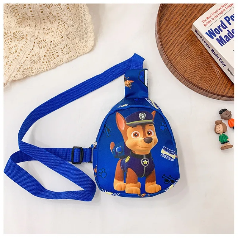 Paw Patrol Kawaii Brusttasche für Jungen und Mädchen, Anime-Cartoon, niedliche Umhängetaschen, Studenten, modische Umhängetasche, niedliche Geldbörse