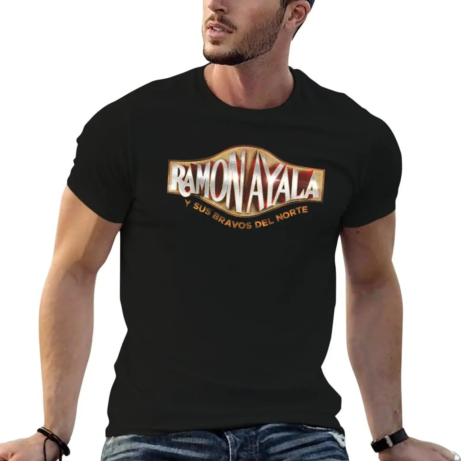 

Ramon Ayala y Sus Bravos del Norte Mexican T-Shirt Man t-shirt heavyweights oversized t shirt mens t shirts casual stylish