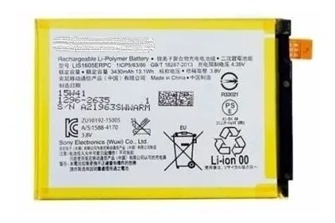 Lis1605erpc Battery For Z5 Premium E6883 E6833 3430mAh