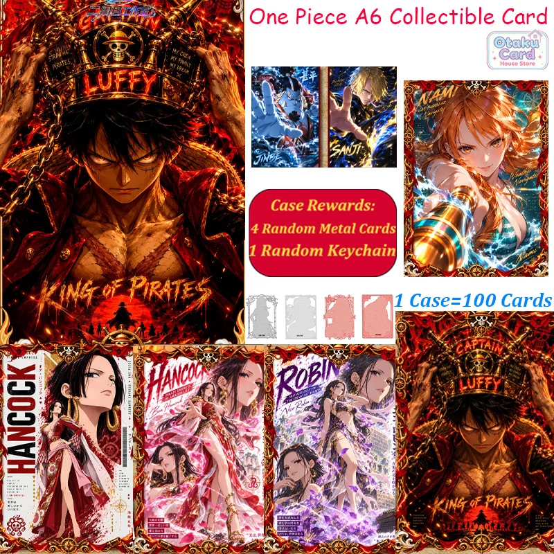 Wholesale One Piece A6 Size Collectible Cards Anime Manga Character Trading Cards Cartoon Collection Card Fan Gift Free Shipping