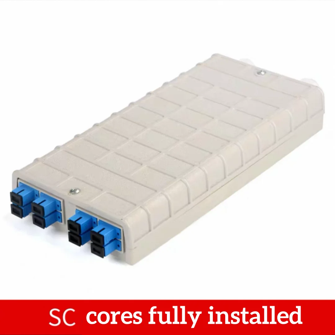 

6-портовая клеммная коробка, 2 шт., 8-портовая АБС-пластик SC, настольный настенный оптоволоконный кабель, одномодовая, полностью оборудованная пустая коробка