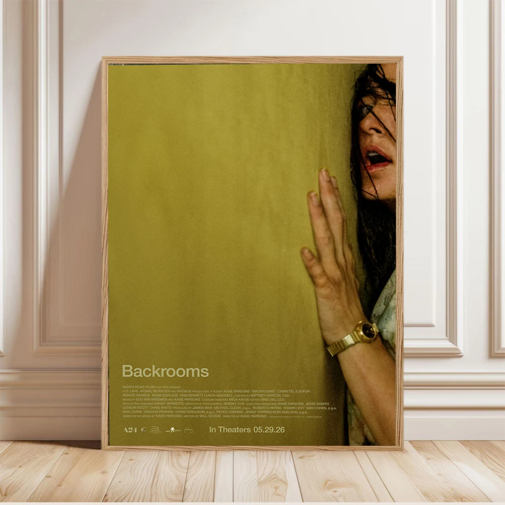Latest Movies Backrooms Poster Sci-fi Horror Film Prints Canvas Painting Backrooms Wall Art Pictures Home Room Movie Decoration