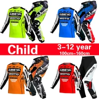 Conjunto de motocross para niños, Jersey y pantalones MX, conjunto para niños, Dirt Bike MTB DH UTV Enduro Gear Combo, traje de carreras juvenil todoterreno
