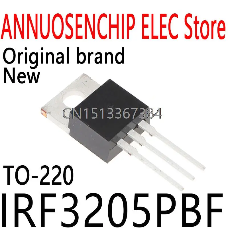 50PCS New and Original IRF3205 TO-220 ( In-Tube ) 55V 110A 200W IRF3205PBF 