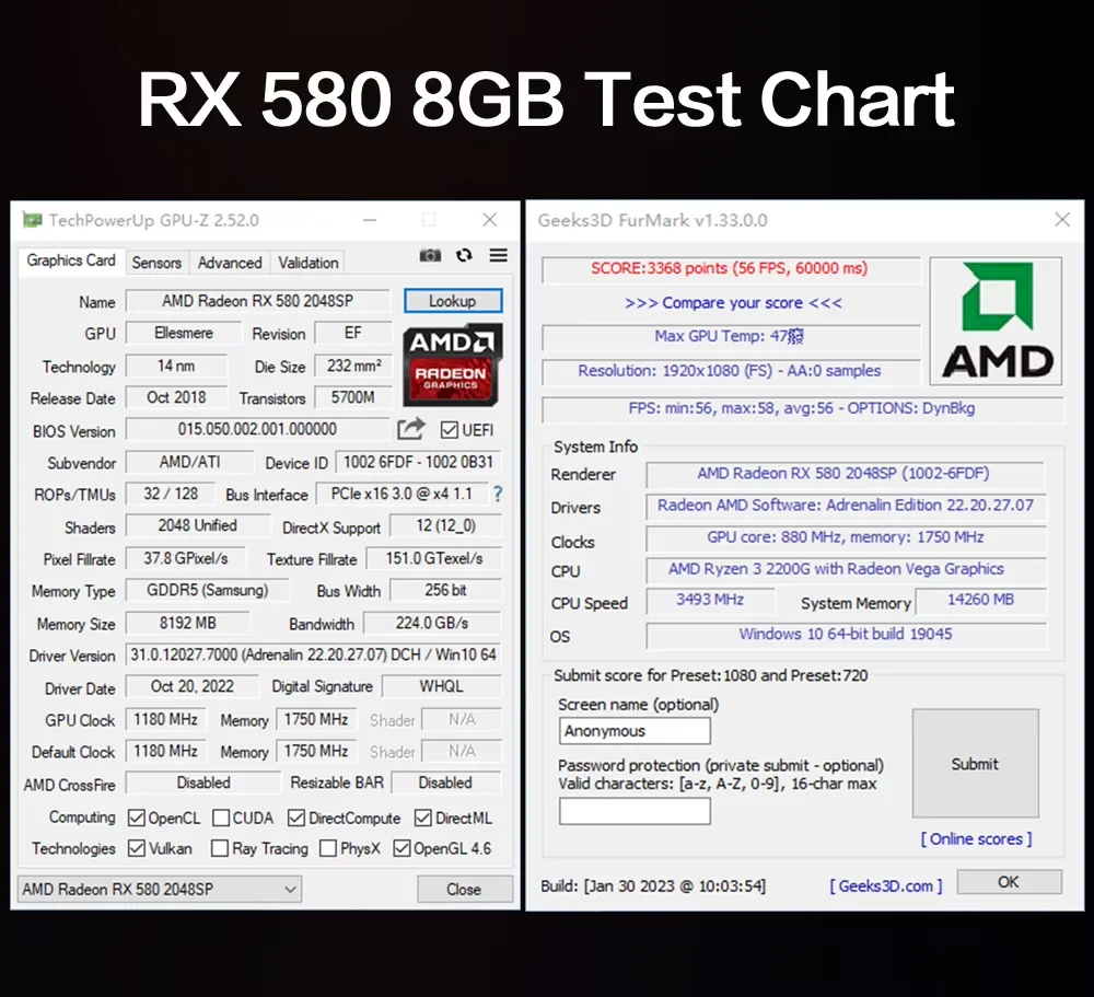 بطاقة رسومات MLLSE AMD Radeon RX 580 8GB GDDR5 256-bit 14 nm 8pin GPU PCIe 3.0 x16 وحدة معالجة الرسومات لألعاب الكمبيوتر Placa De Video البرازيل