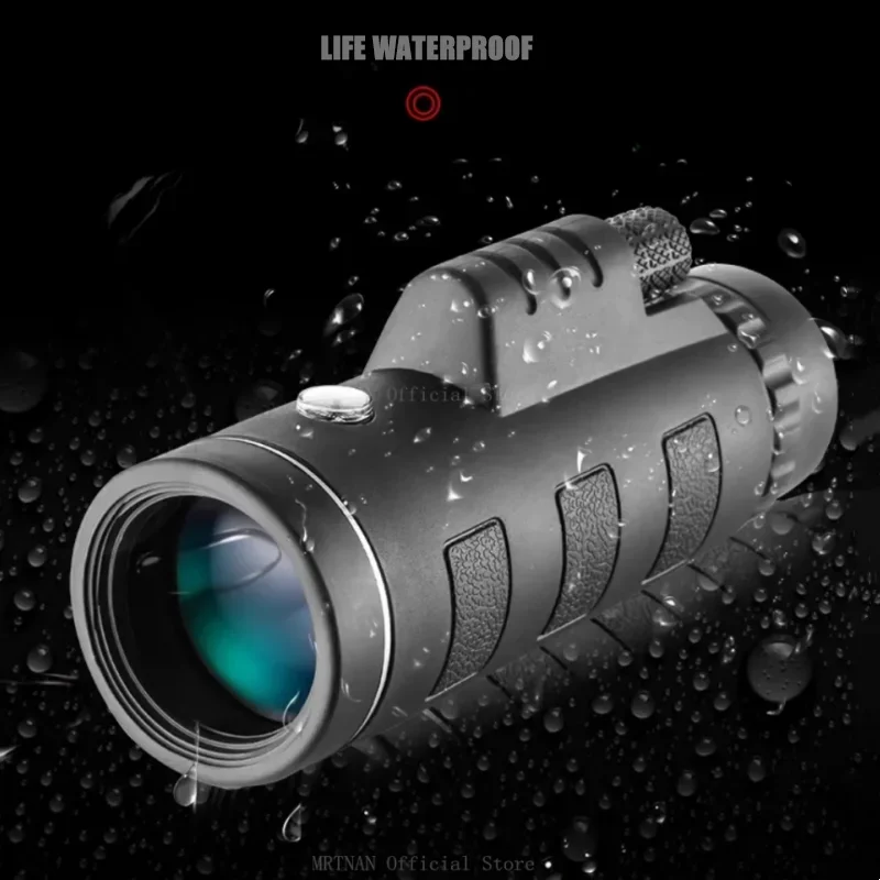 40X60 Powerful Telescope Monocular HD Zoom Powerful Telescope Monocular with SmartPhone Holder For Hunting Camping