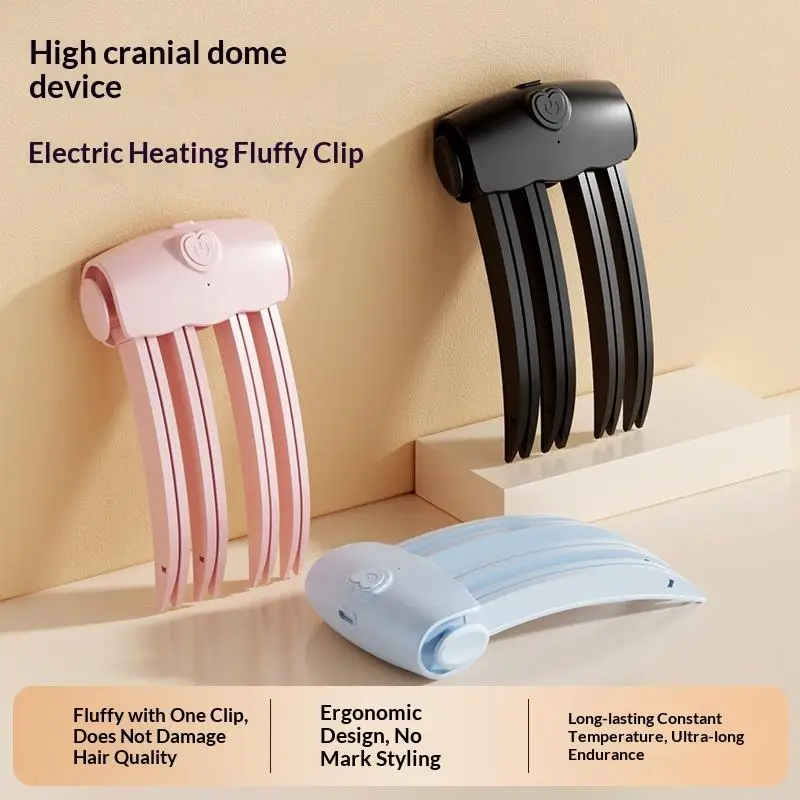 1Pcs 4 Claw Anti Scald Hair Root High Skull Top Styling Cordless Root Lifter Comb Wireless Volumizing