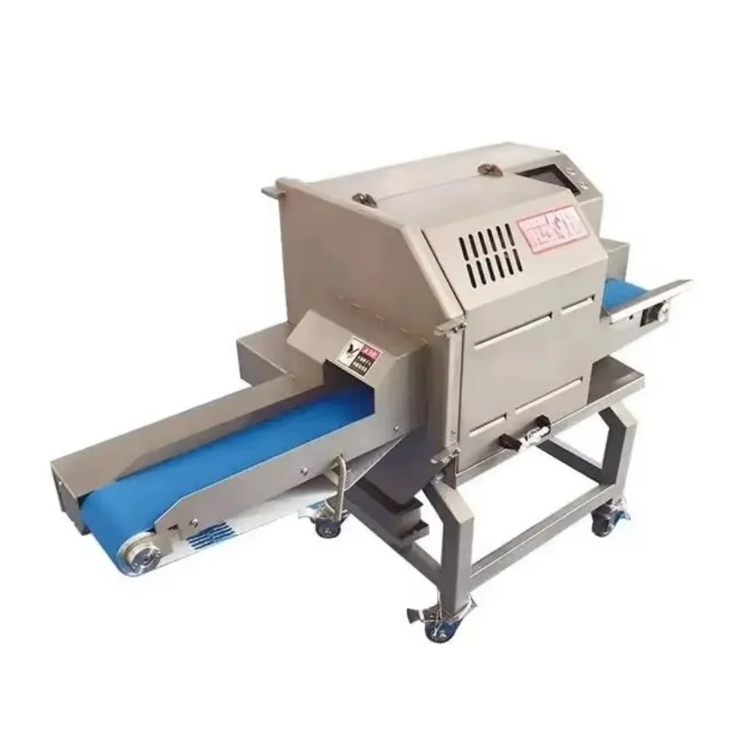 Restaurant Industrial Cooked Fresh Pork Dried Meat Slice Cutting Machine