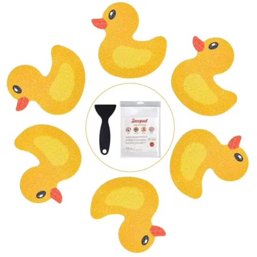 

Original PCS Non Slip Bathtub Stickers, Adhesive Anti Slip Decal Treads for Shower and Bath Tub with Premium Scraper, Each Abou