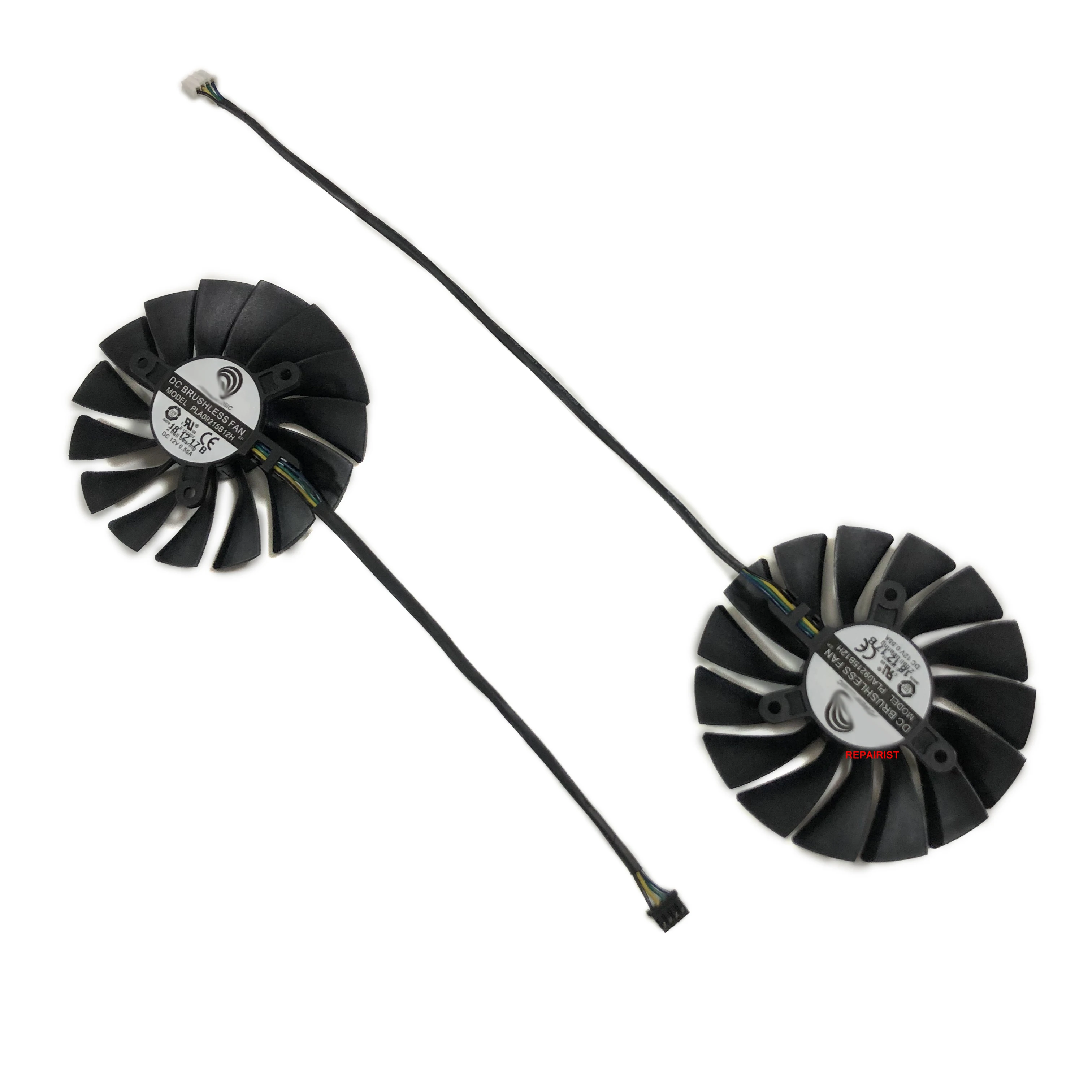 2pcs/Set 90MM(85MM) Diameter,GPU Graphics Cooler,Video Card Cooling Fan,PLA09215B12H,For MSI RTX2080 RTX 2080S 2080 Ti VENTUS