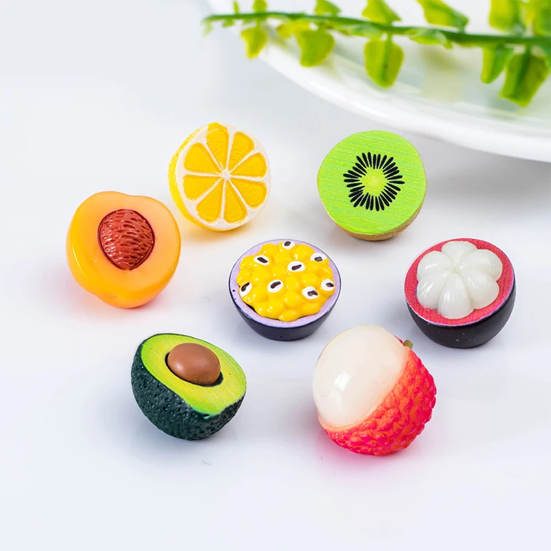 Miniatures Figurines Creative Simulated Fruits Micro Landscape Ornaments For Home Decorations Desk Decoration Accessories