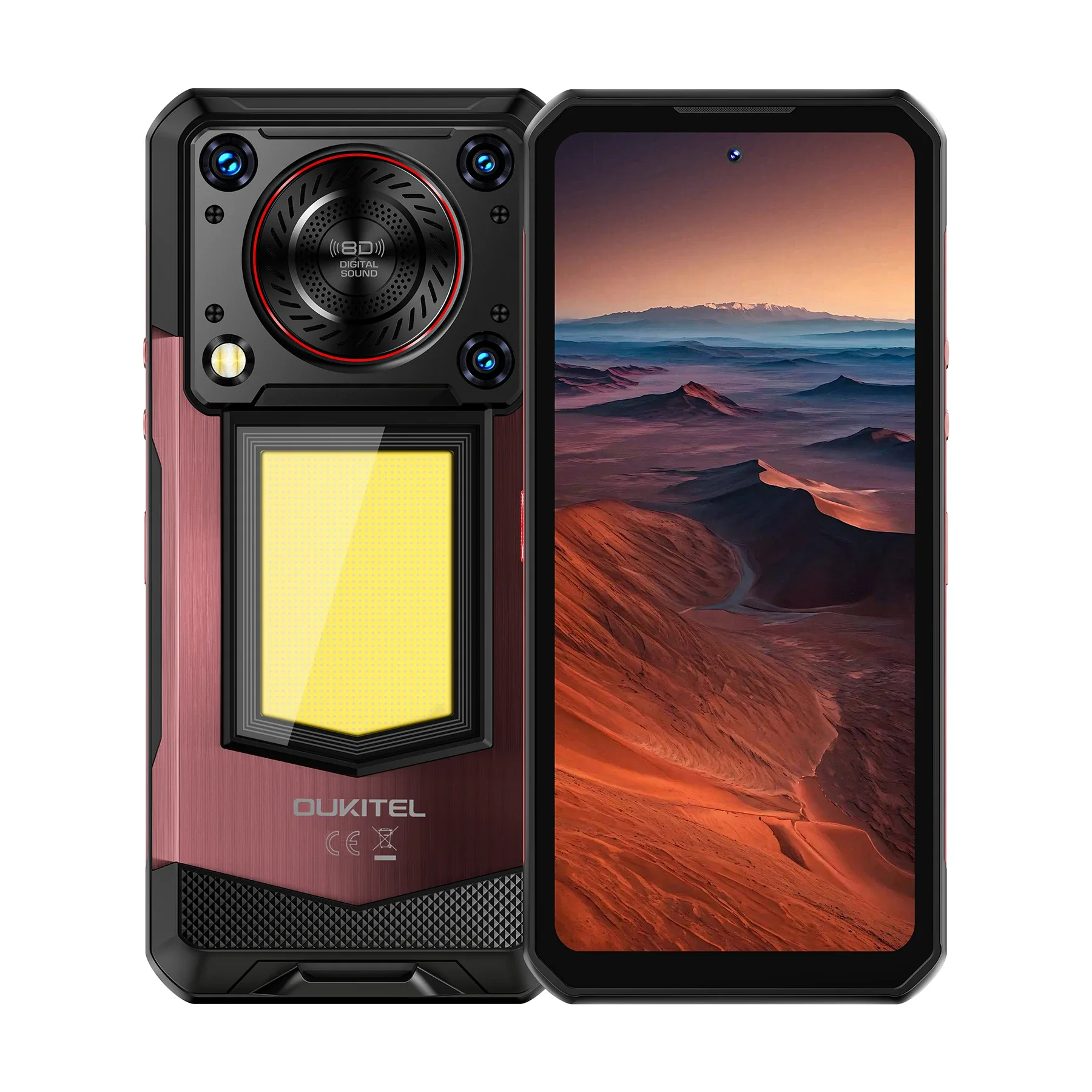 OUKITEL WP56 5G Robuuste smartphone MTK Afmeting 7050 16000 mAh 45 W 36 GB + 512 GB 6.8 "FHD 120 Hz 108 MP Camera Android 15 mobiele telefoon