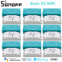 Sonoff BasicR2 Wifi Smart Switch Smart Home Automation Module Wireless Relay DIY Timer Switch Via Ewelink APP Works With Alexa