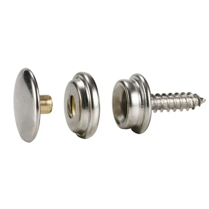 10 Sets Stainless Steel Replacement Tapping Fastener Tent Marine Yacht Boat Canvas Cover Tools Sockets Dropship