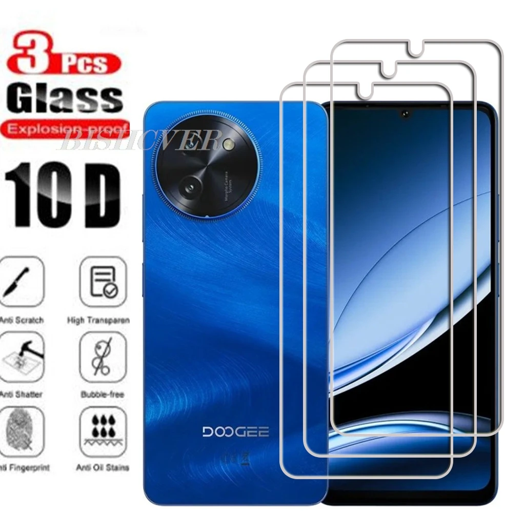 3pcs Tempered Glass For Doogee Note 59 Pro 6.75" DoogeeNote59 Note59 59Pro Plus Screen Protector Tempered Glass Film