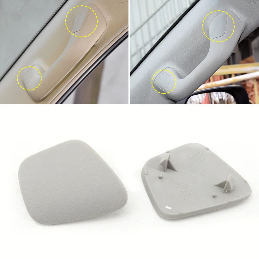 Interior Front Roof Safety Handle Screw Cover A-pillar Handrail Trim Plug Cap Lid For Toyota Land Cruiser Prado LC150 2010-2020