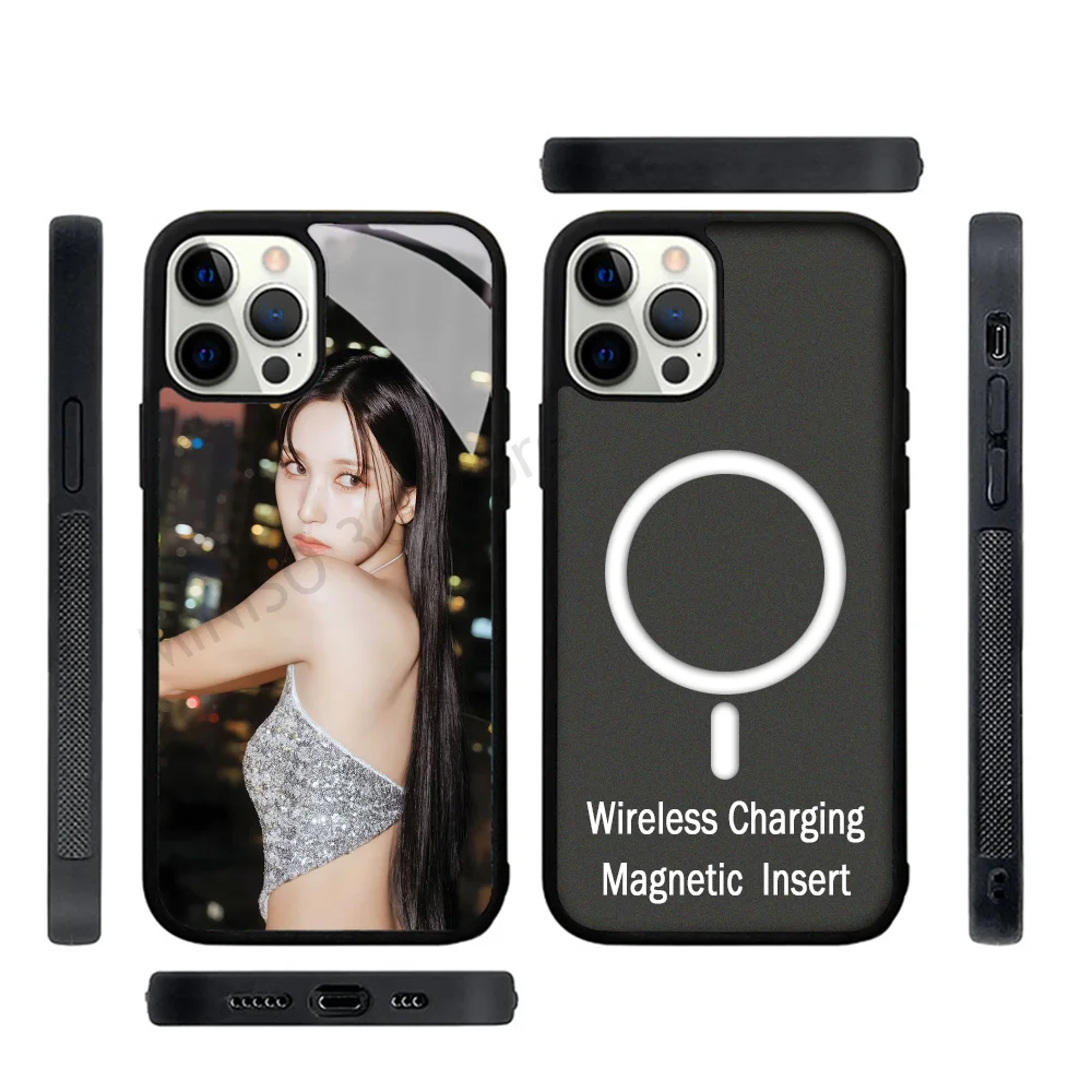 Korean Girl Mina T-Twice Phone Case Strong Magnetic For IPhone 15 14 13 Pro Max 11 12 Mini For Magsafe