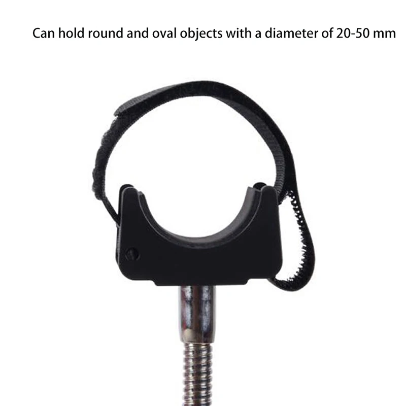 Adjustable Flashlight Mount Holder Clip U-Shaped Fishing Light Stand Tripod Mount for 20MM To 50MM Outdoor Fishing Lamp Bracket