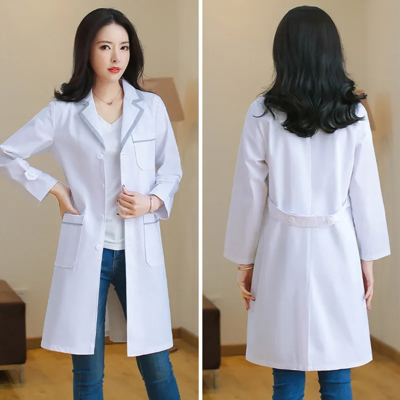 Scrubs Uniforms White Clothes Lab Coat Women Scrubs Costume Beauty Salon Work Clothing Spa Uniforms Health Service Workwear New