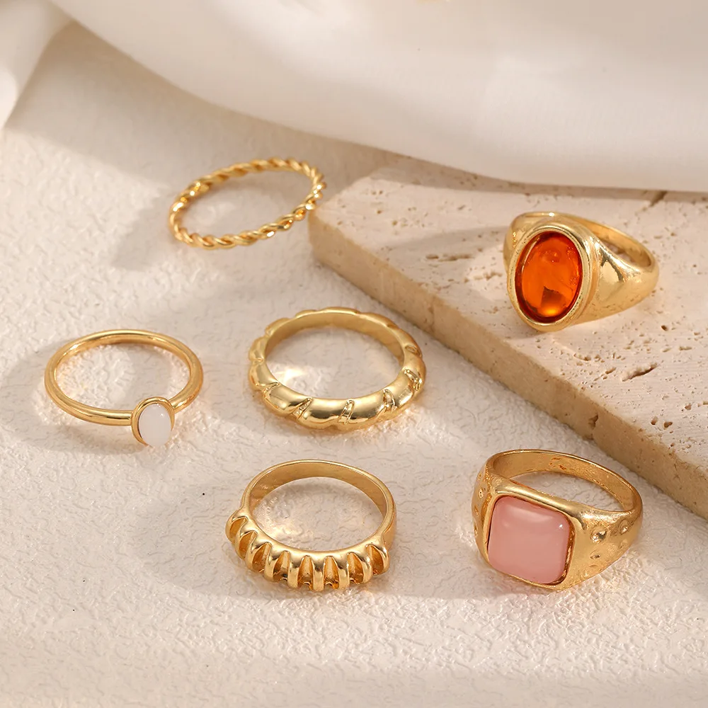 Fried Dough Twists Suit Plain Ring Gives Women A Sense Of New Chinese Design Simple And Versatile Twisted Wire Ring Wholesale
