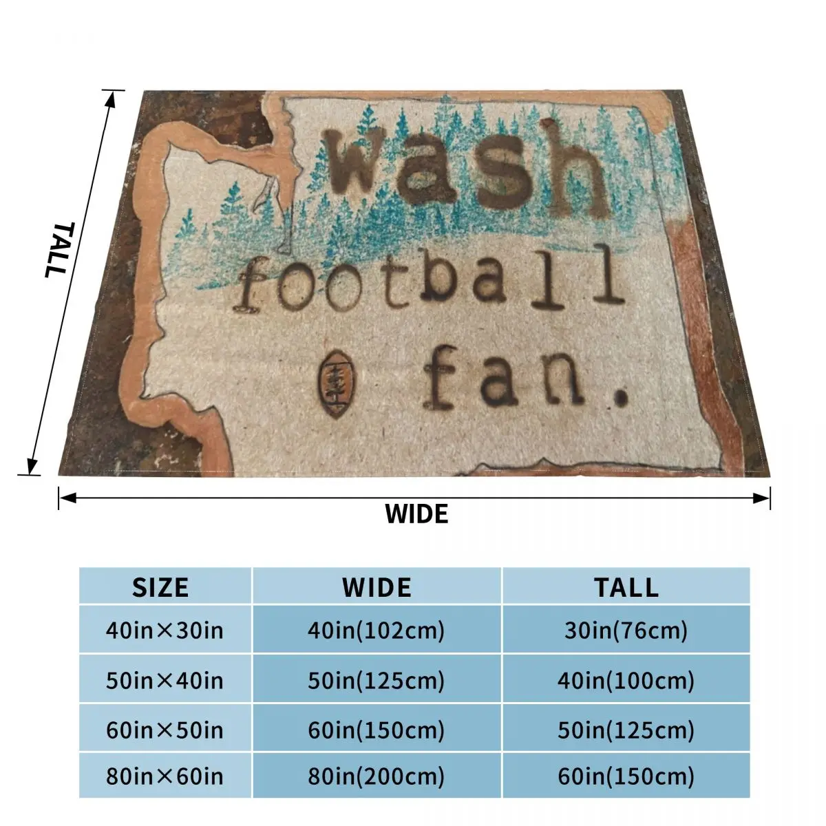 Washington Football Fan Throw Blanket Large Blanket Blankets for babies Soft Big Blanket Luxury Thicken Blanket