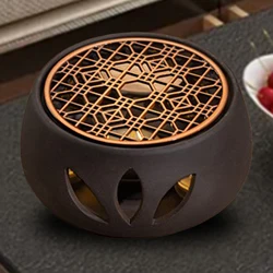 Universal Teapot Warmer Tea Warmer with Tealight Tray Desktop Heated Candle Wax Warmer Heater Chinese Kungfu Tea Accessories