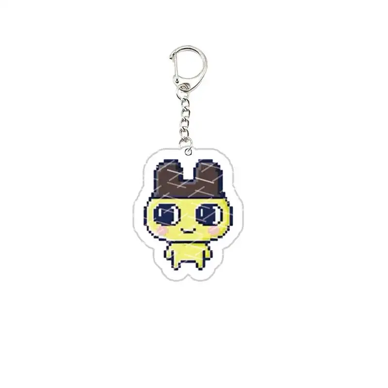 GoGo Tamagotchi Keychain Acrylic Tamagotchi Mametchi Kuchipatchi Mimitchi  Pendant Keyring Key chain Key Ring Fans Gift