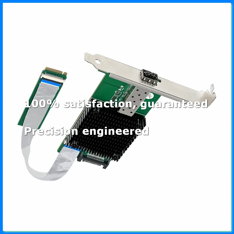 Server Network Card M.2 B+M KEY 8-Channel Single-Port 10GbE SFP Ethernet NIC Network Card for Win10 FreeBSD Linux System-A28R